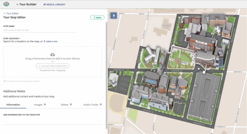 Interactive map editing software