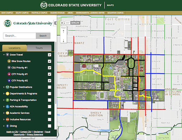 colorado state university map