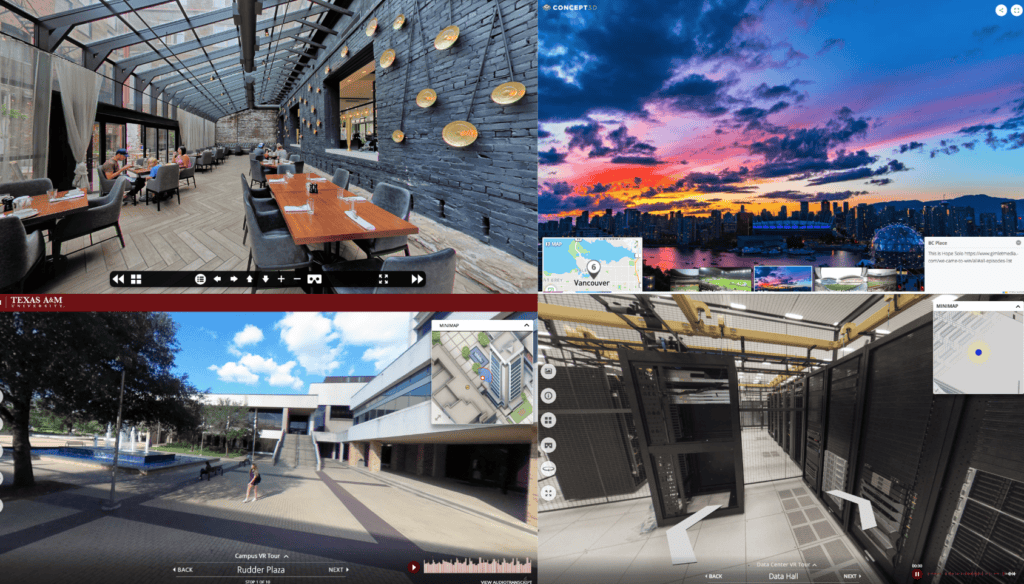 Virtual tour platform examples