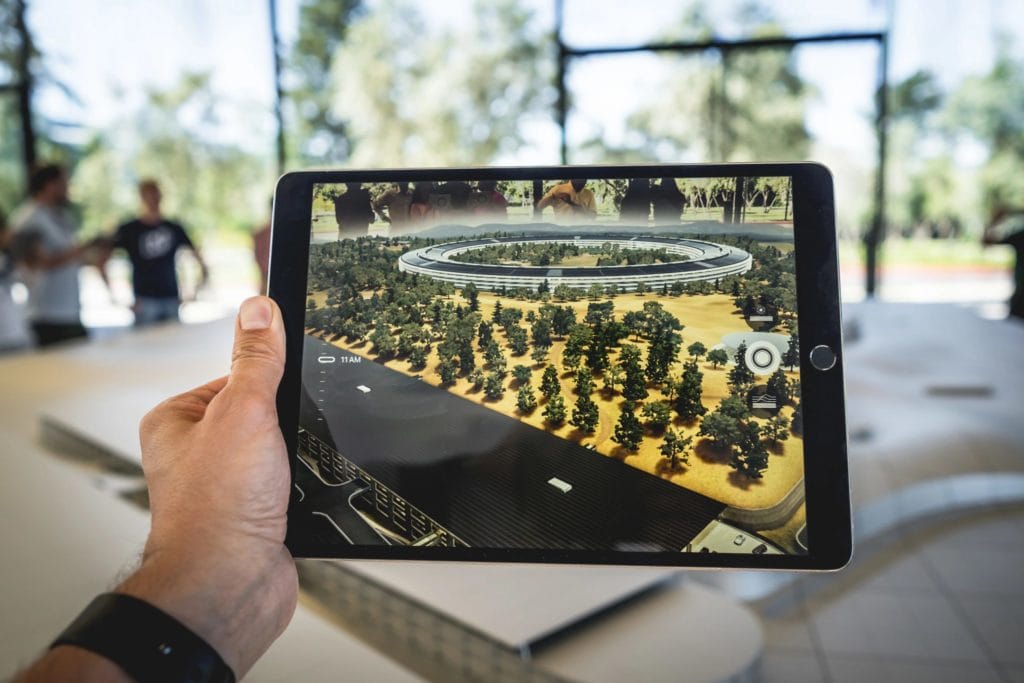 Augmented reality on an iPad Pro
