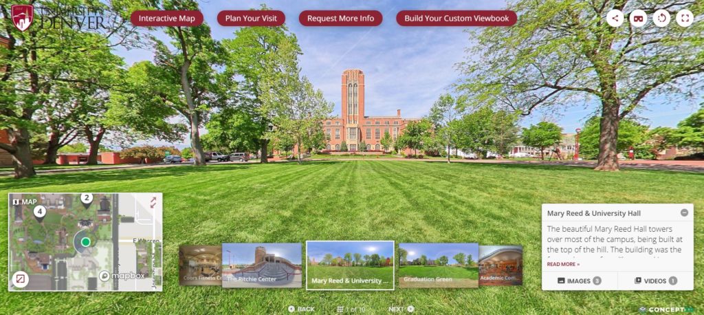 Mary Reed & University Hall map