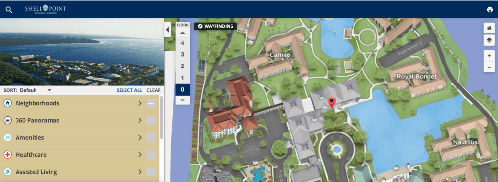Retirement Community Map of Shell Point