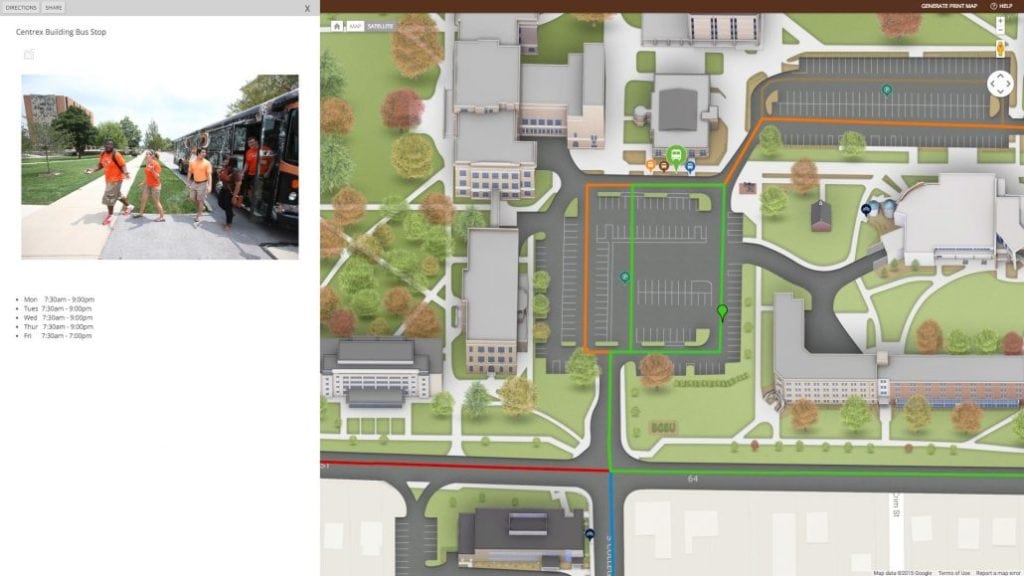 Bowling Green State University campus map