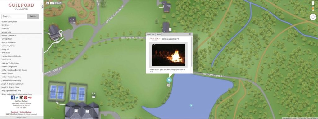 Interactive map of Guilford College
