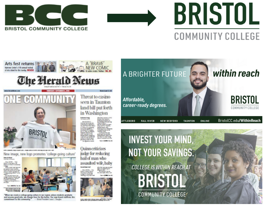 Bristol Community College rebranding