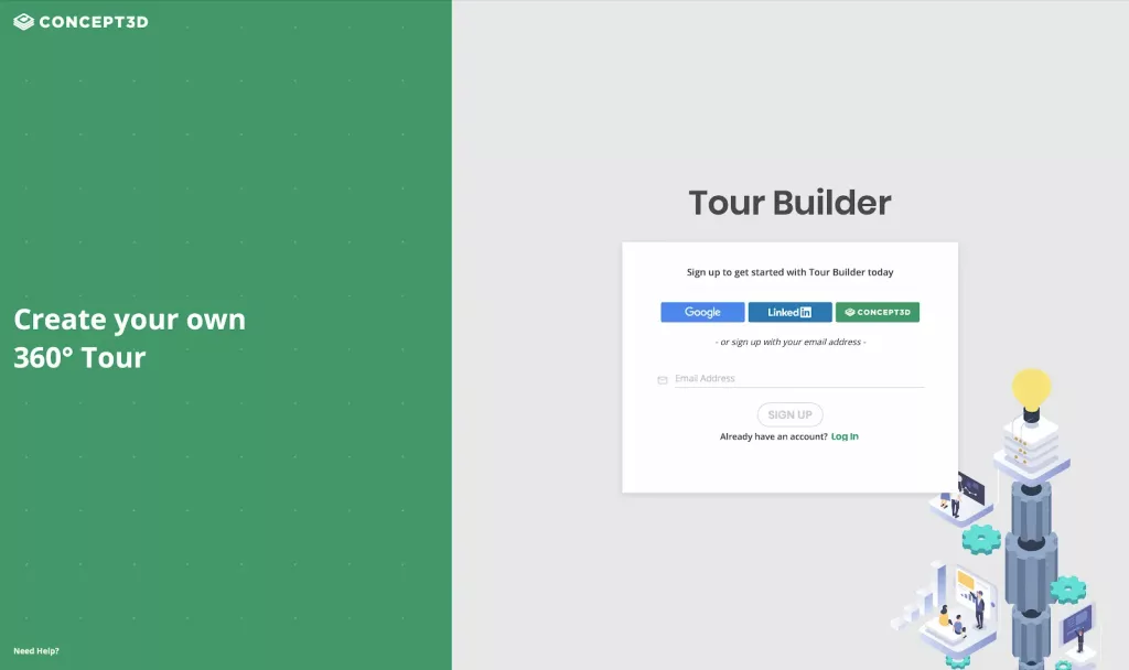 Screenshot of our free virtual tour builder