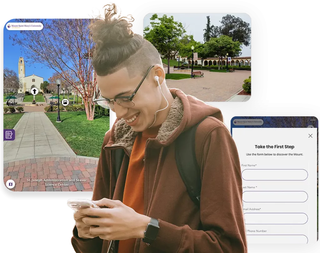 Boy exploring 360º Tour Graphic