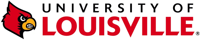 Red & black University of Louisville logo