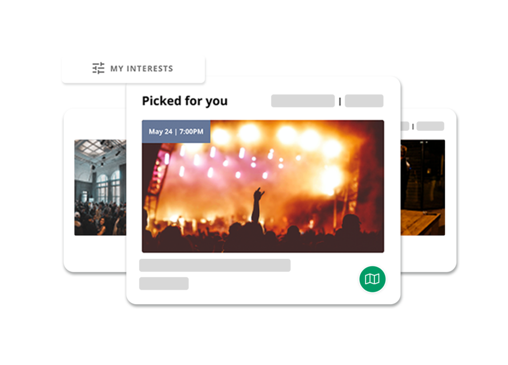 Interactive welcome package layout