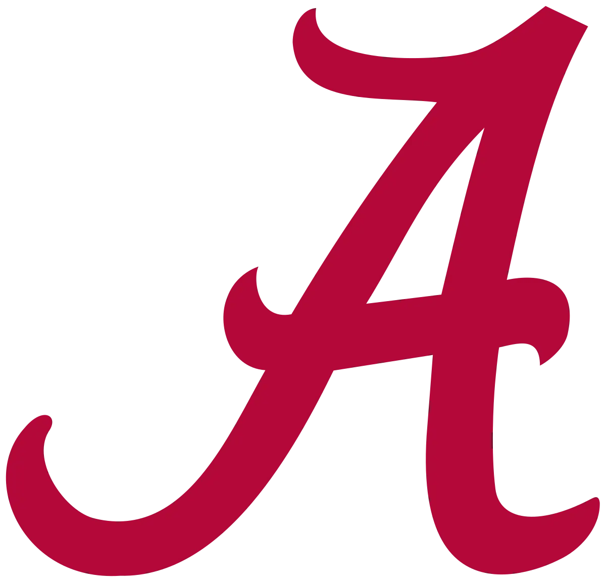Alabama A Athletics Red Logo