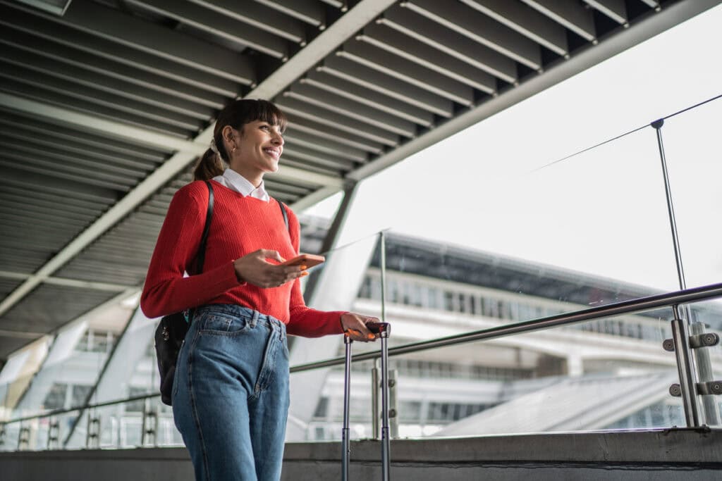 Traveler navigating subway on Interactive Maps