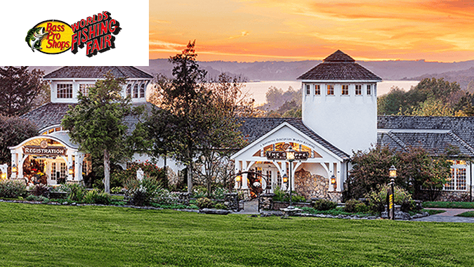 Bass Pro Shop world fishing fair and logo