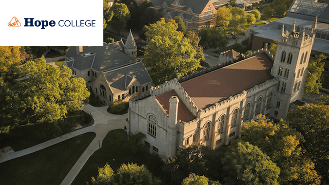 Hope college campus and logo