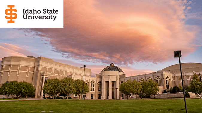 Idaho State campus and logo