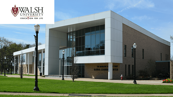 Walsh University Campus and Logo