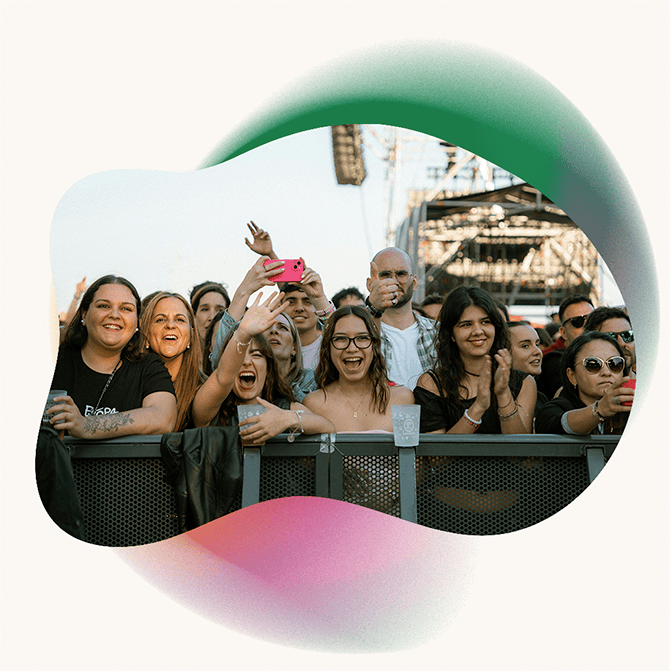 Group of people at a concert
