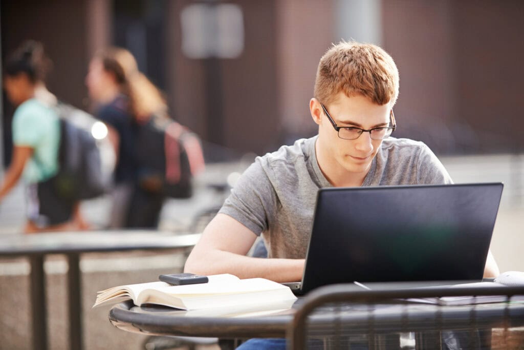 Prospective student receiving personalized admissions follow-ups