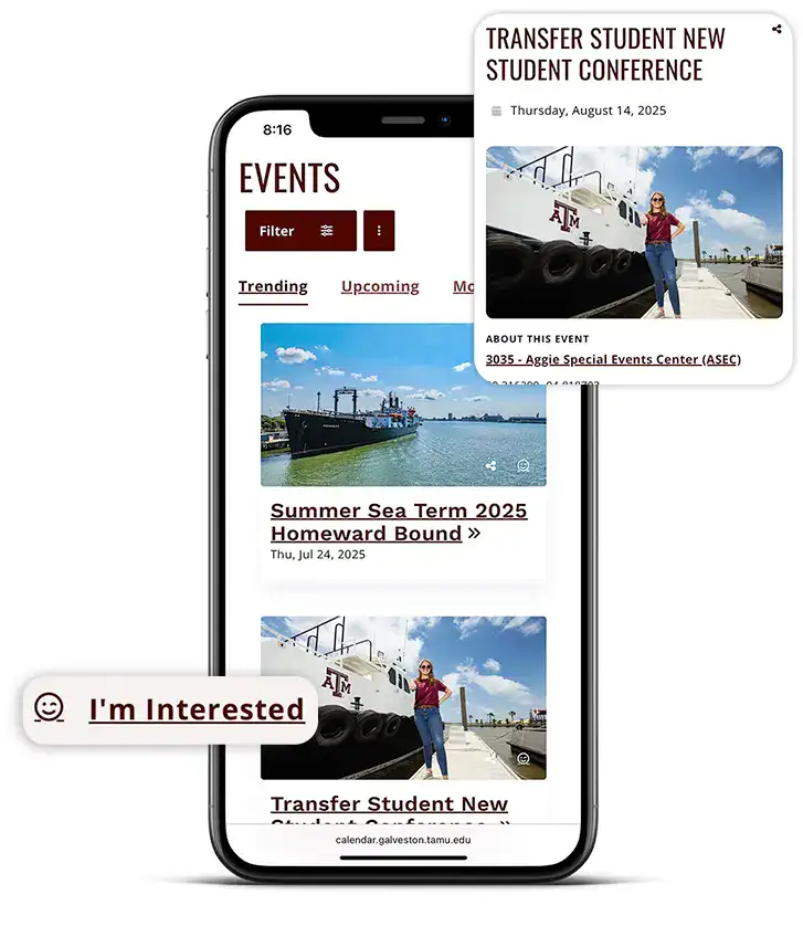 Texas A&M University, Galveston's Events Calendar