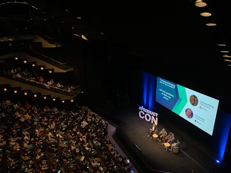 presentation at a convention center