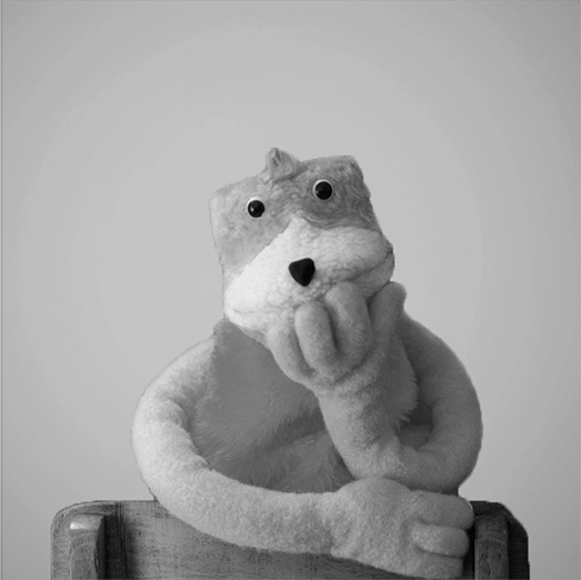 A stuffed creature