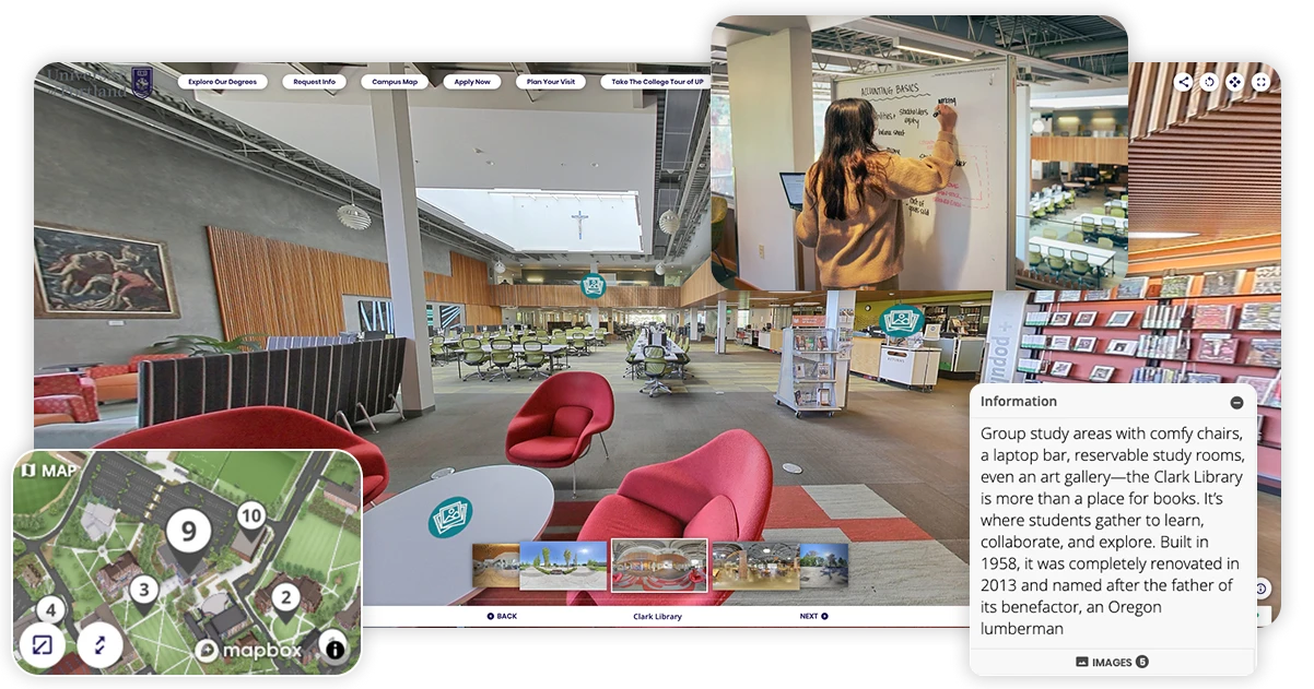 University of Portland tour screenshot