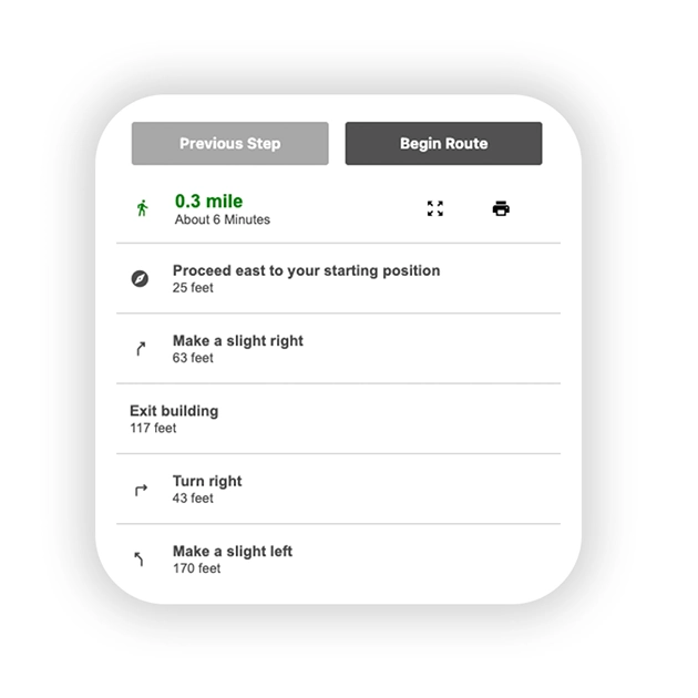Turn by turn navigation