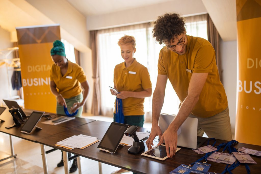 Business college organizers taking steps to simplify room reservations and prepare events