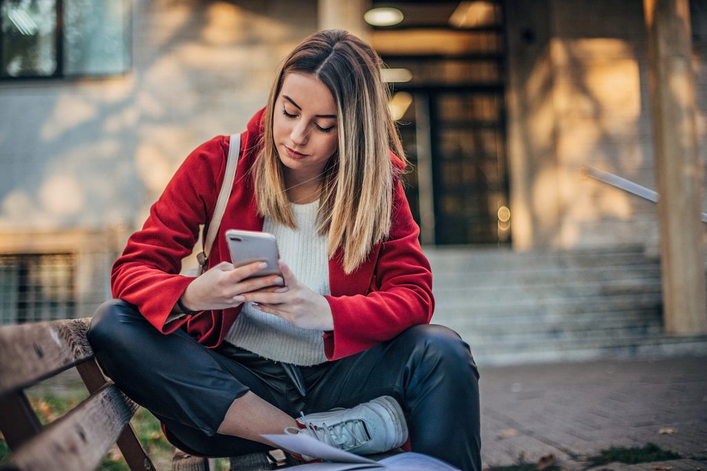 Student trying to make a place at campus through digital campus experiences