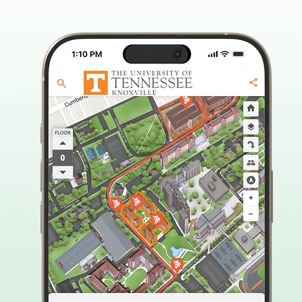 Mobile phone with map